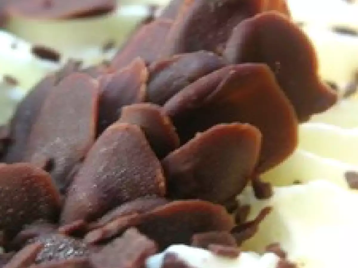 Bûche de Noël au lait d'amande et à la mousse au chocolat au lait - photo 5