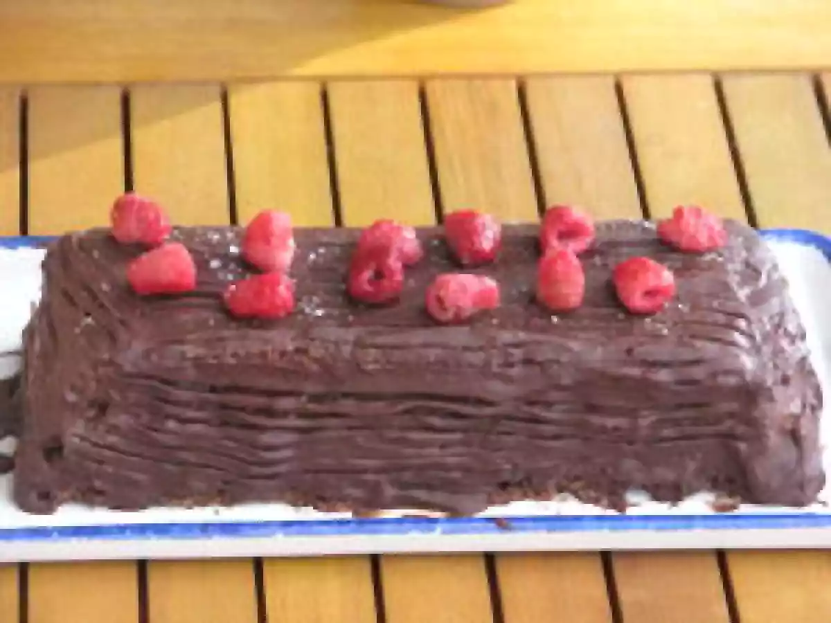 Bûche de noël chocolat framboise - photo 2