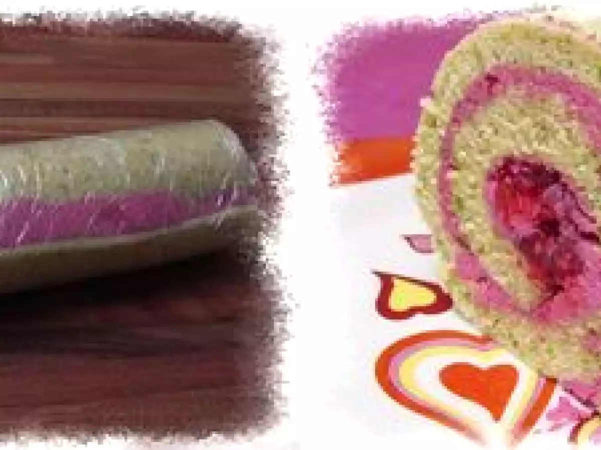 Bûche façon roulé pistaches-framboises - photo 4