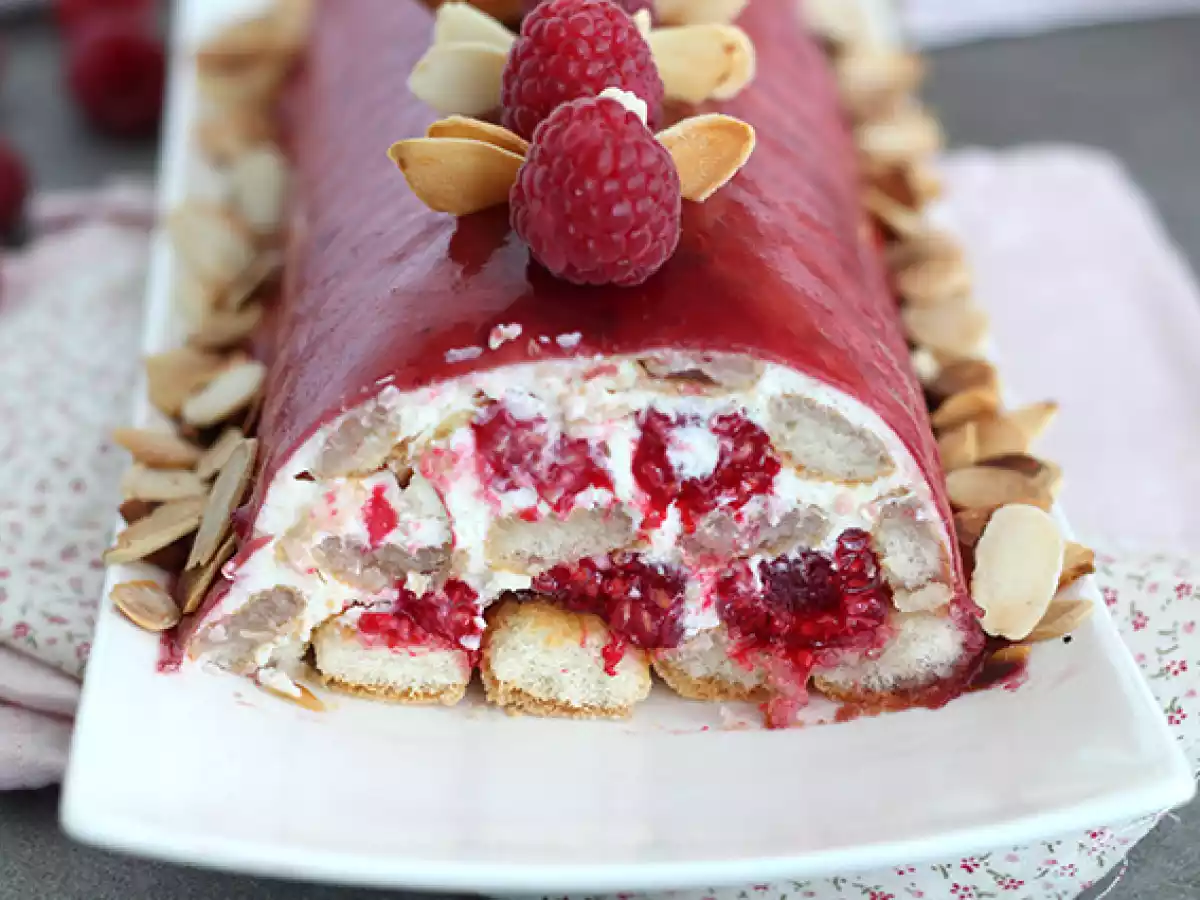 Bûche tiramisu aux framboises - photo 3