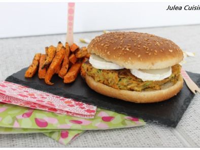 Burger - pomme de terre / carotte / courgette - au chèvre