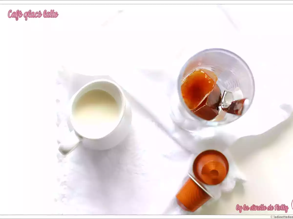 Café latte glacé