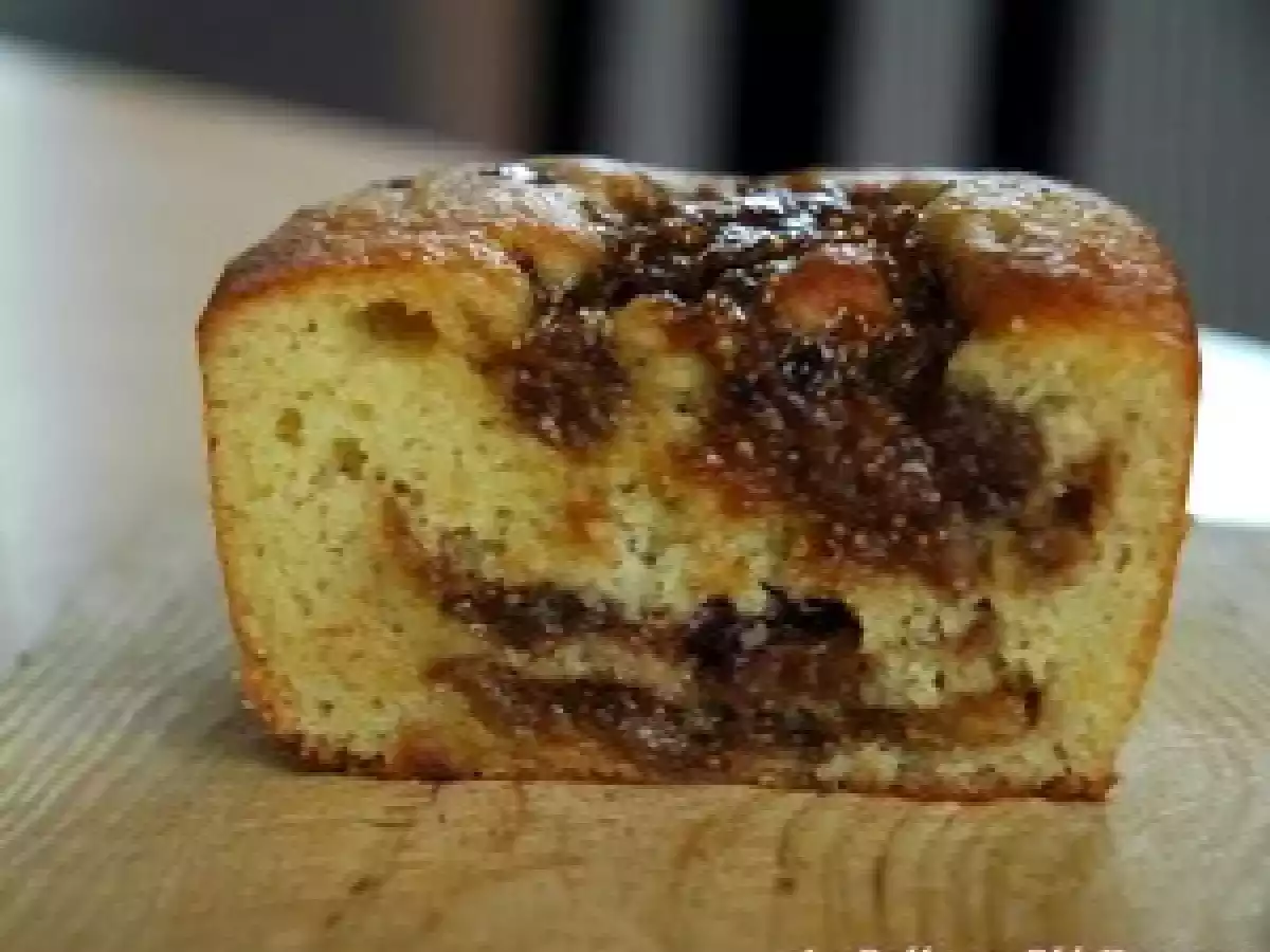 Cake à la banane coeur de figues, sans gluten - photo 2