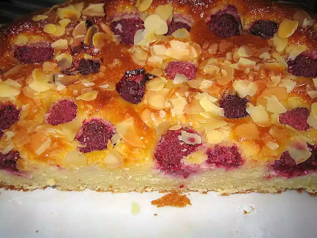Cake amandes framboises ricotta!!!