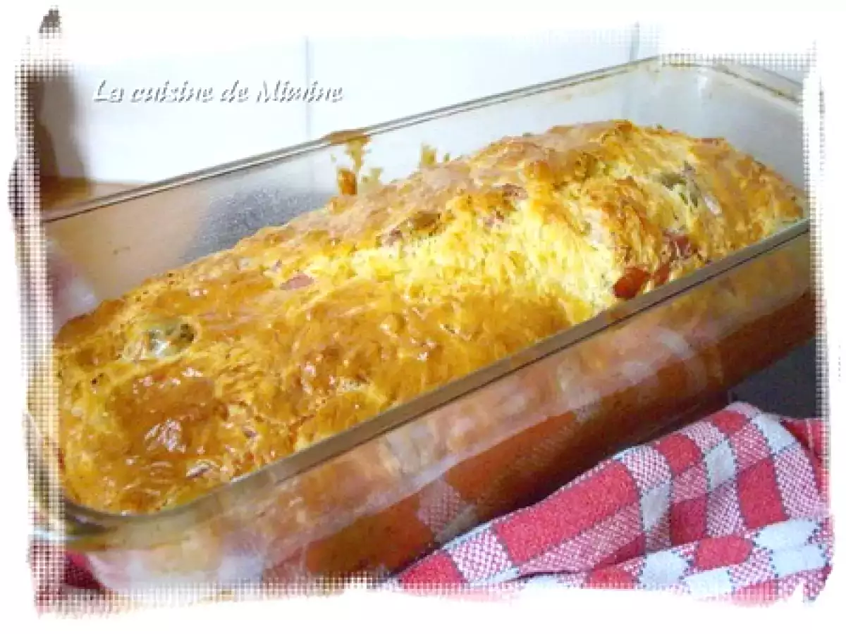 Cake apéro aux olives et au jambon - photo 2