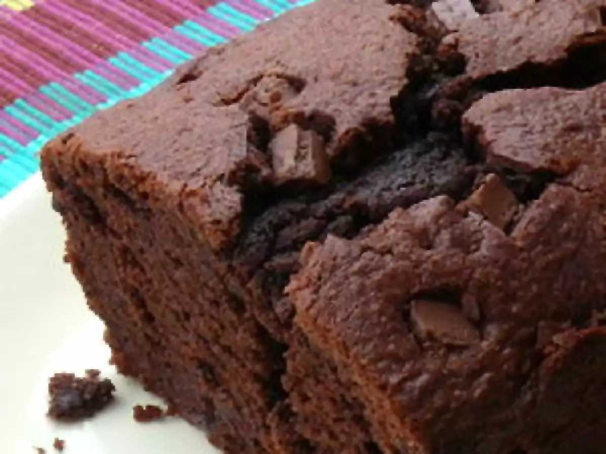 Cake chocolat cacao amer et mascarpone et pépites de chocolat au lait... - photo 3