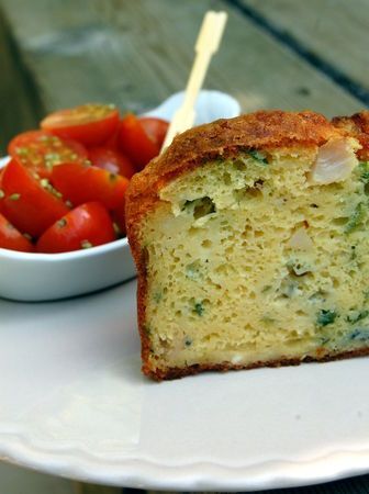 Cake Persil, Poulet & Roquefort - Recette Ptitchef