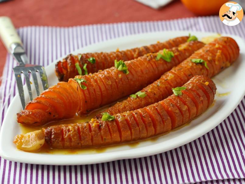 Carottes rôties au miel et à la clémentine