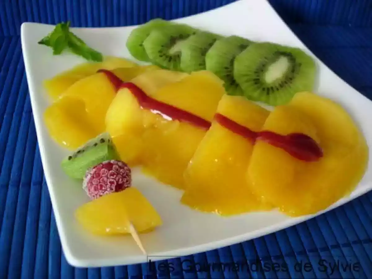 Carpaccio de Mangue aux Kiwis - photo 2