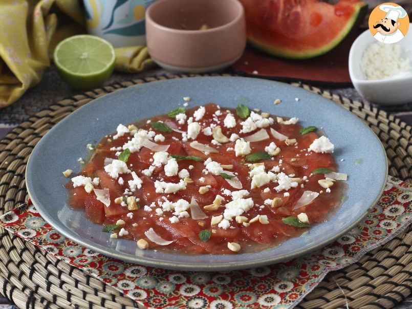 Carpaccio de pastèque: l'entrée rafraîchissante de l'été