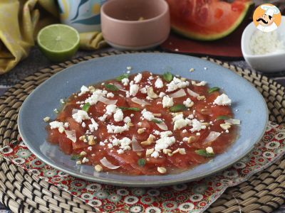 Carpaccio de pastèque: l'entrée rafraîchissante de l'été