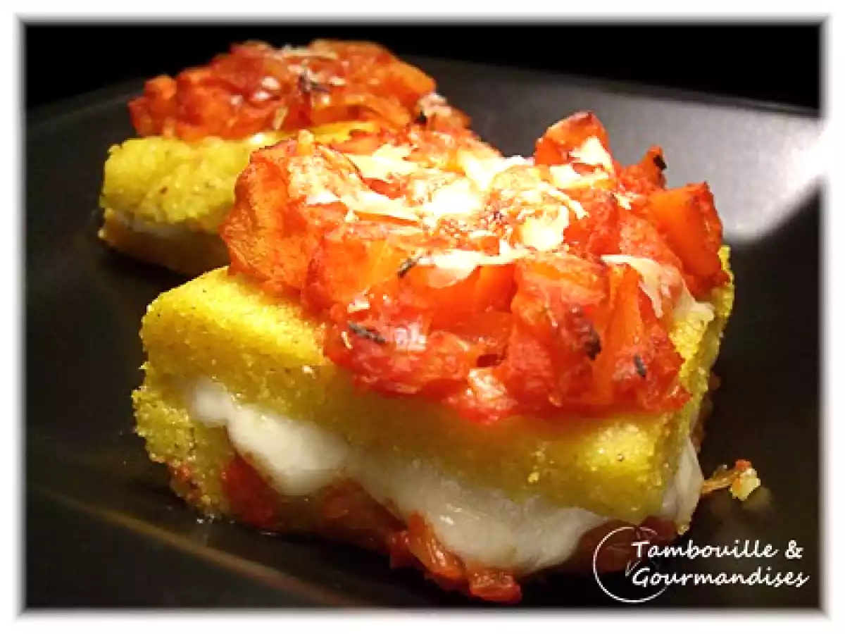 Carrés de polenta tomate-mozza: Quand l'Italie s'invite a la maison!