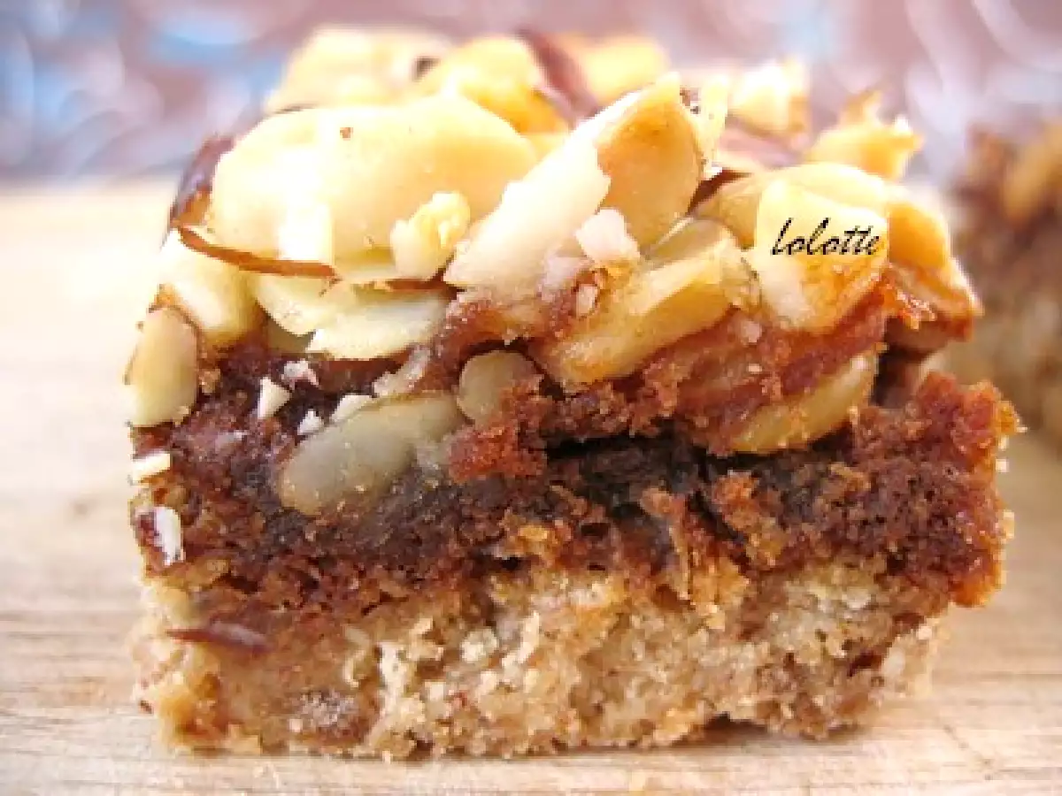 Carrés miellés « explosion de noix » à la pâte de noisettes ? - photo 2