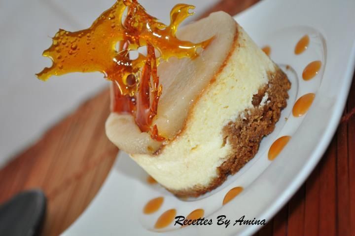 Cheesecake Poires Chocolat Blanc Et Caramel Recette Ptitchef