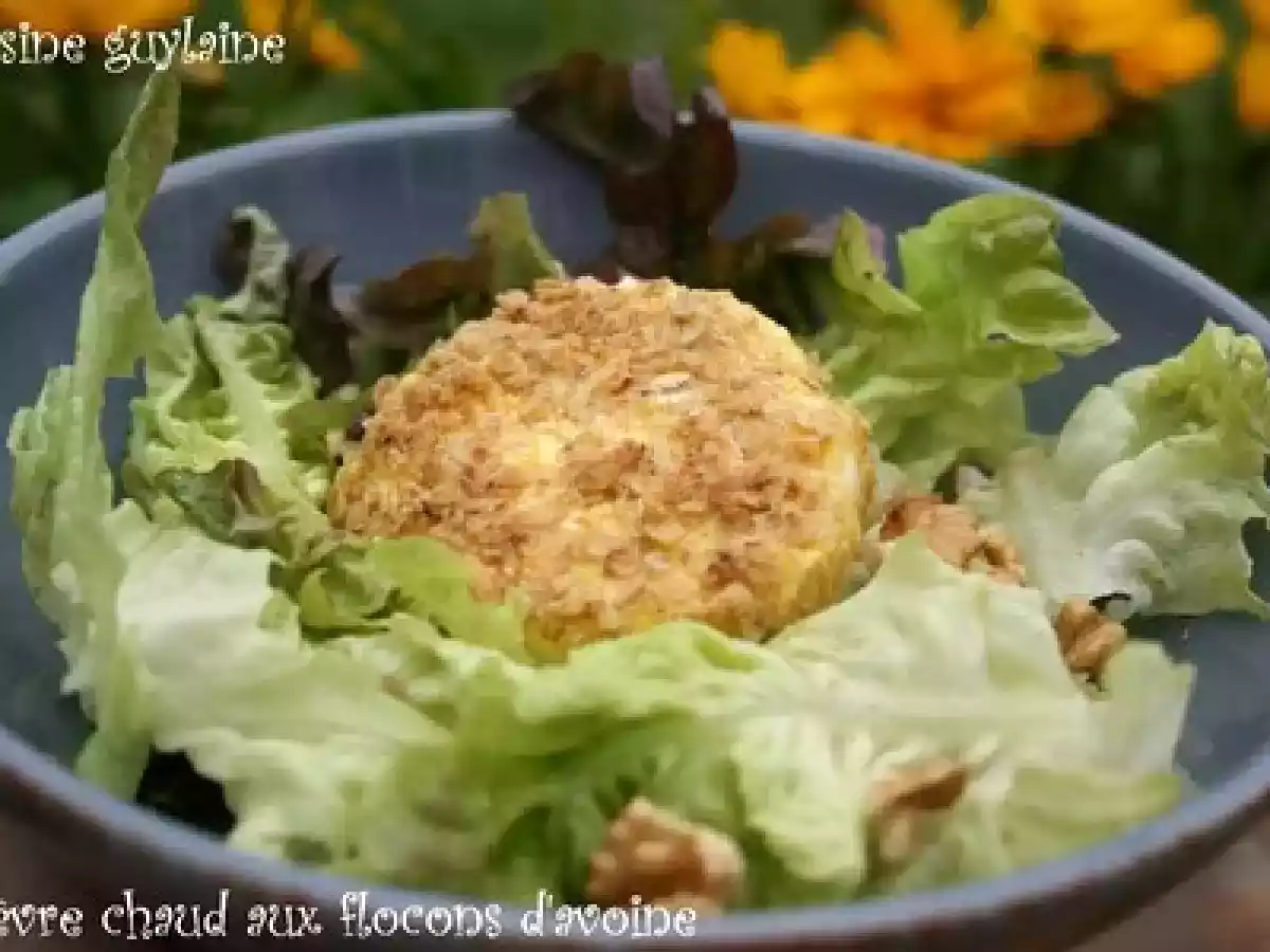 Chèvre chaud pané aux flocons d'avoine - photo 2