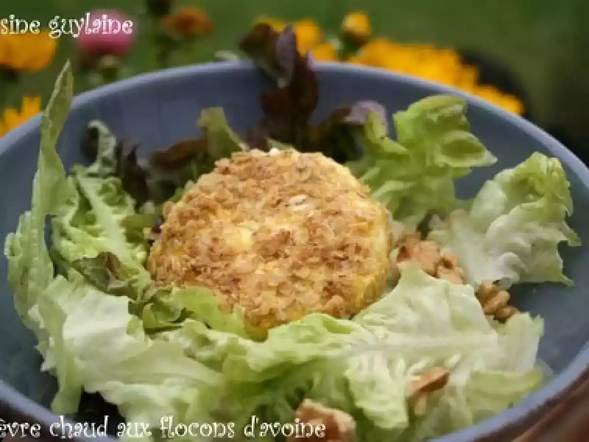 Chèvre chaud pané aux flocons d'avoine - photo 3