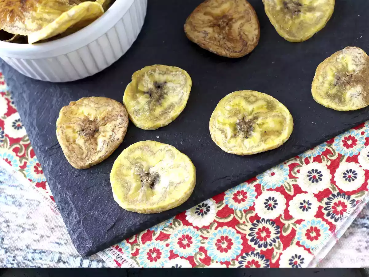 Chips de banane plantain au four - photo 3