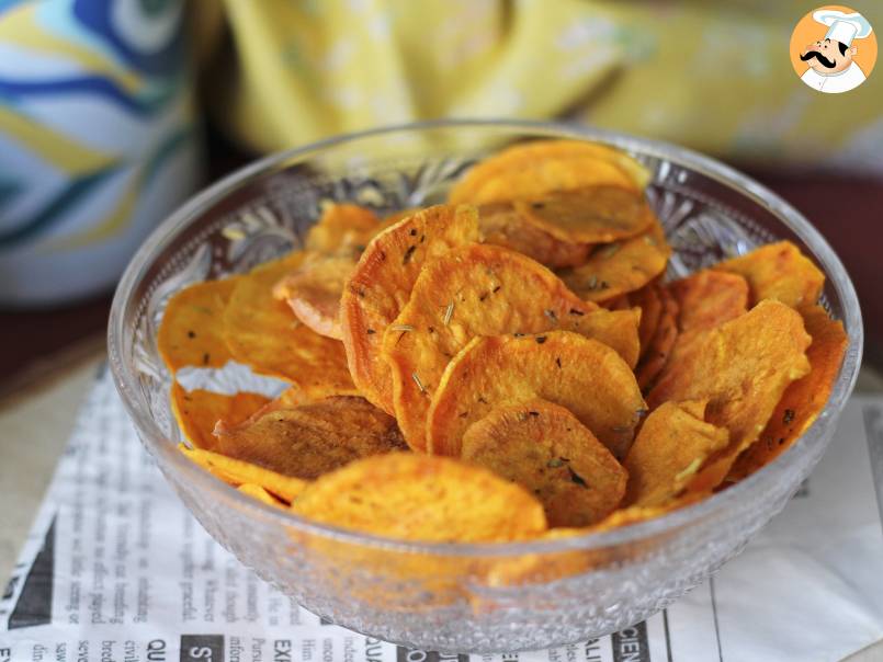 Chips de patates douces au micro-ondes