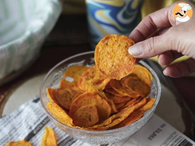 Chips de patates douces au micro-ondes, photo 3