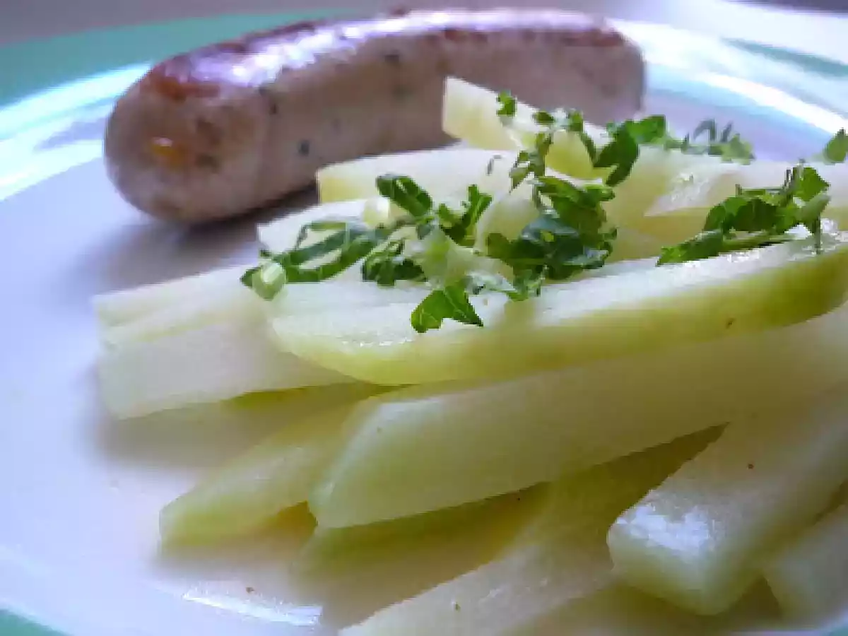 Chou rave sauté - Gedünsterer Kohlrabi