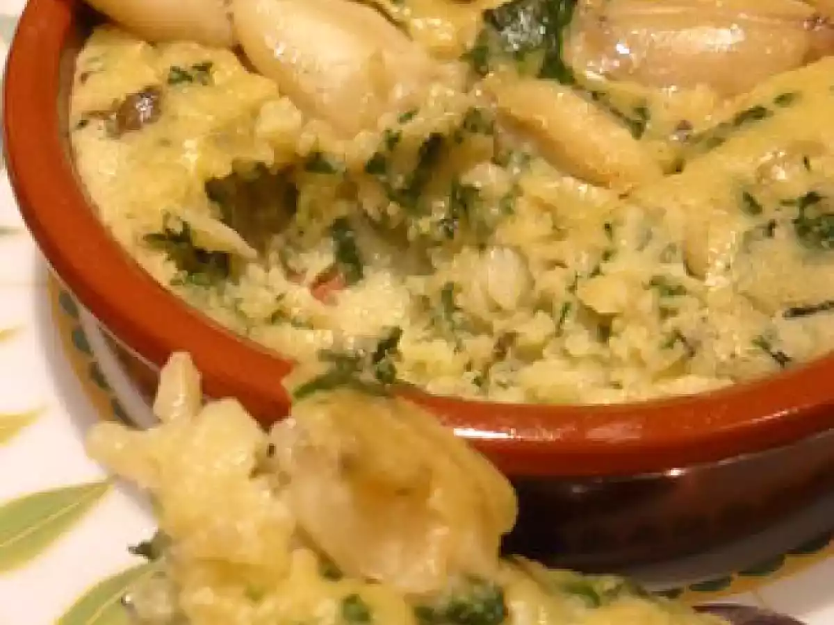 Clafouti de cuisses de grenouilles au vert de blettes