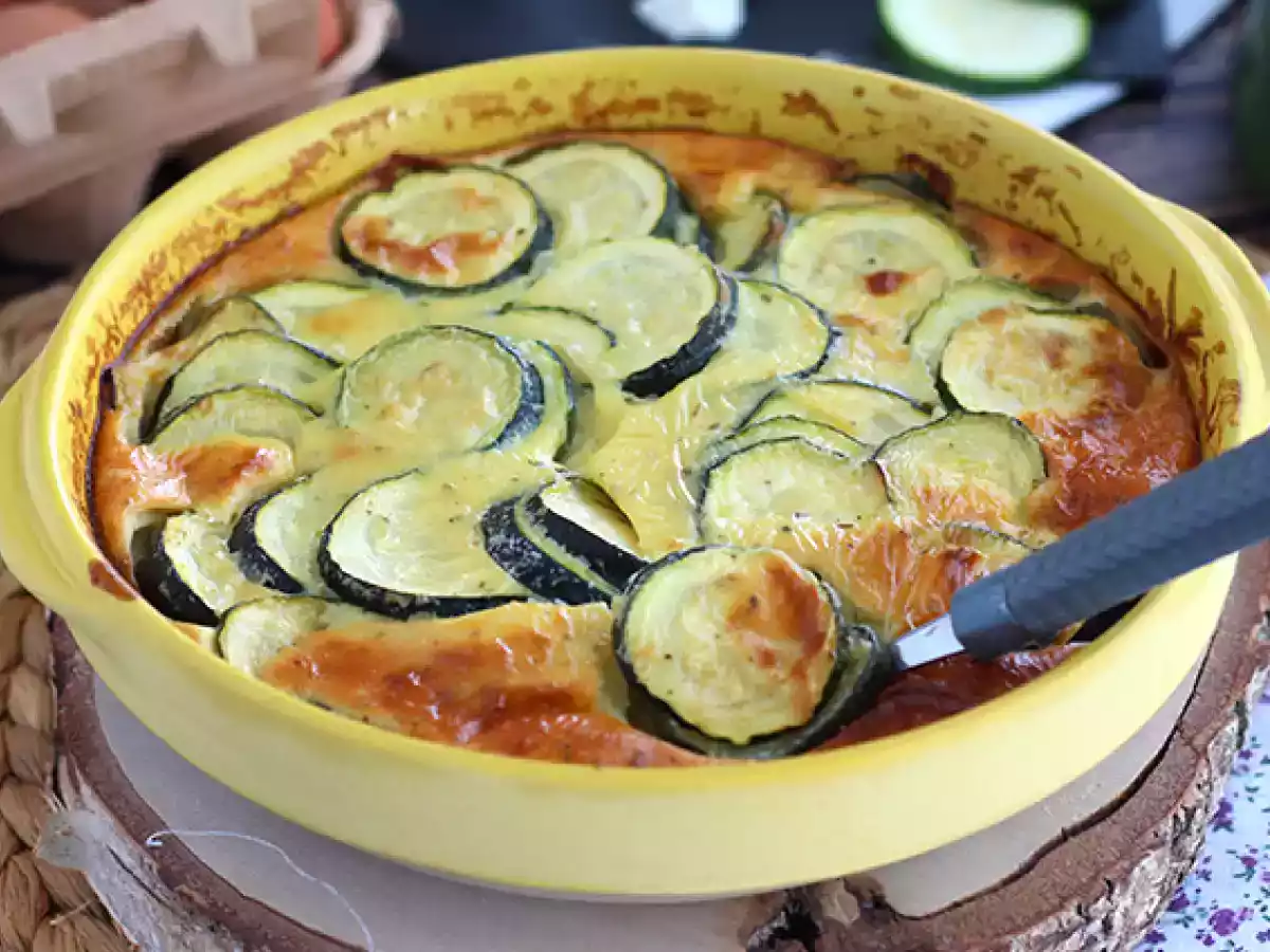 Clafoutis aux courgettes et fromage de chèvre - photo 2