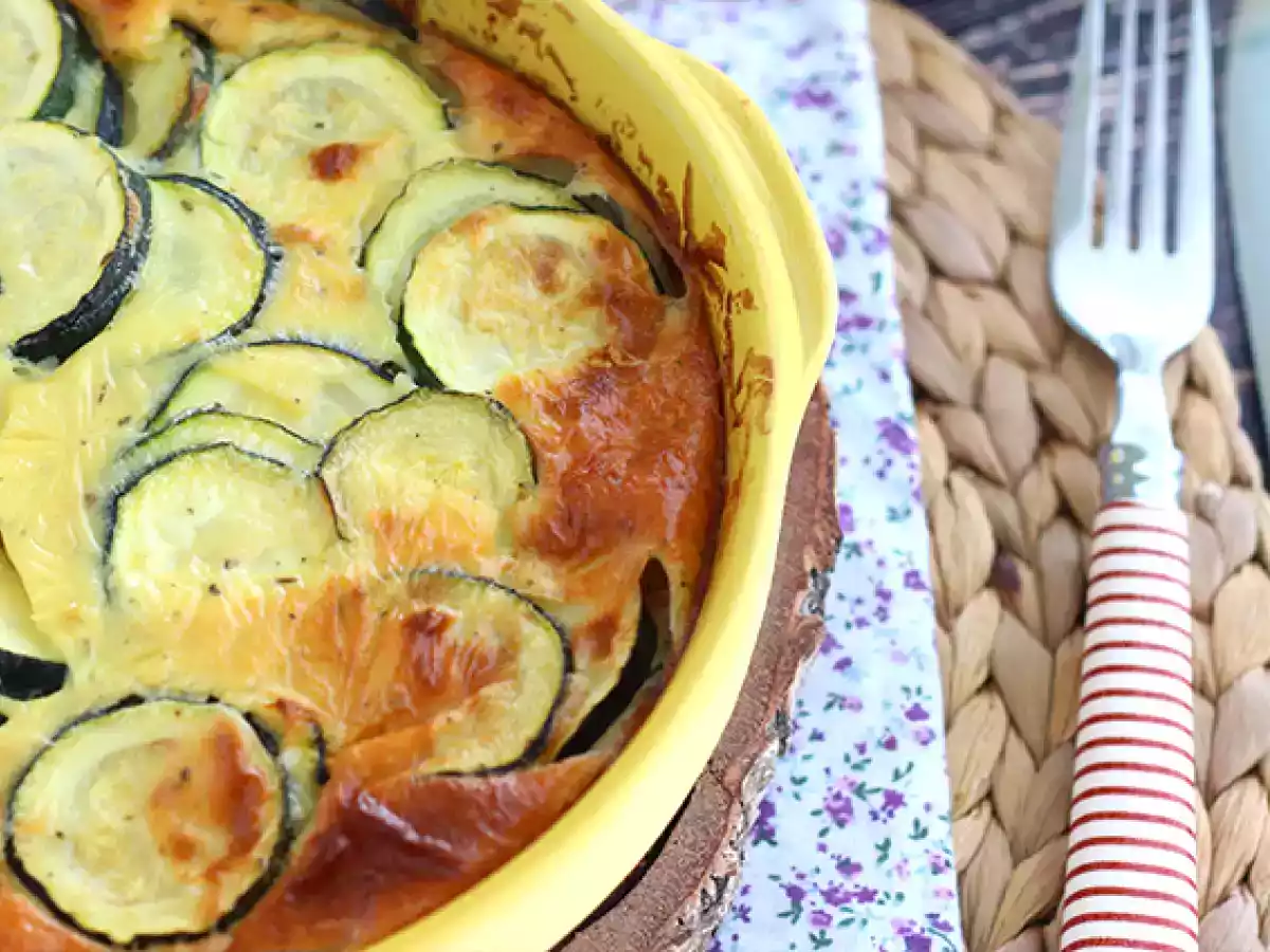 Clafoutis aux courgettes et fromage de chèvre - photo 3