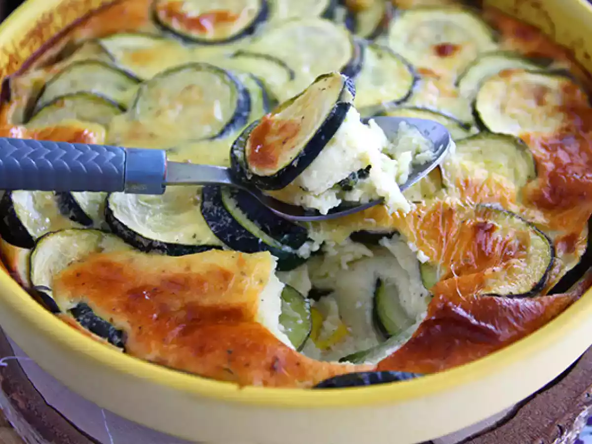 Clafoutis aux courgettes et fromage de chèvre - photo 4