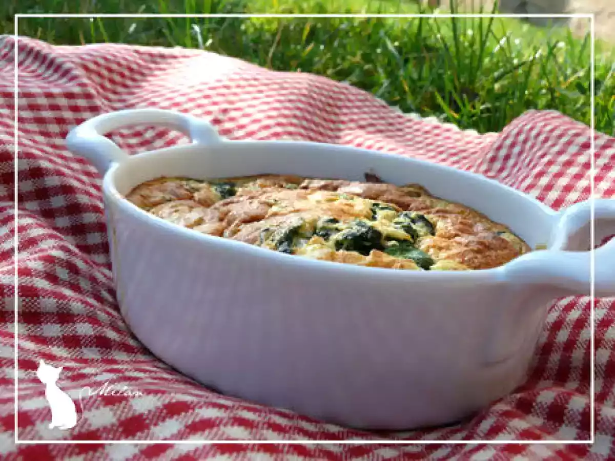 Clafoutis épinards et jambon de Parme