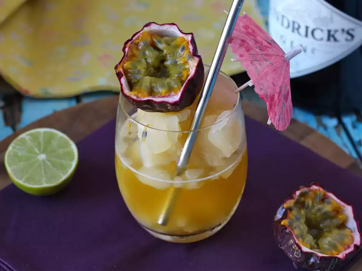 Cocktail granité gin et fruit de la passion, la boisson fraiche de l'été! - photo 4