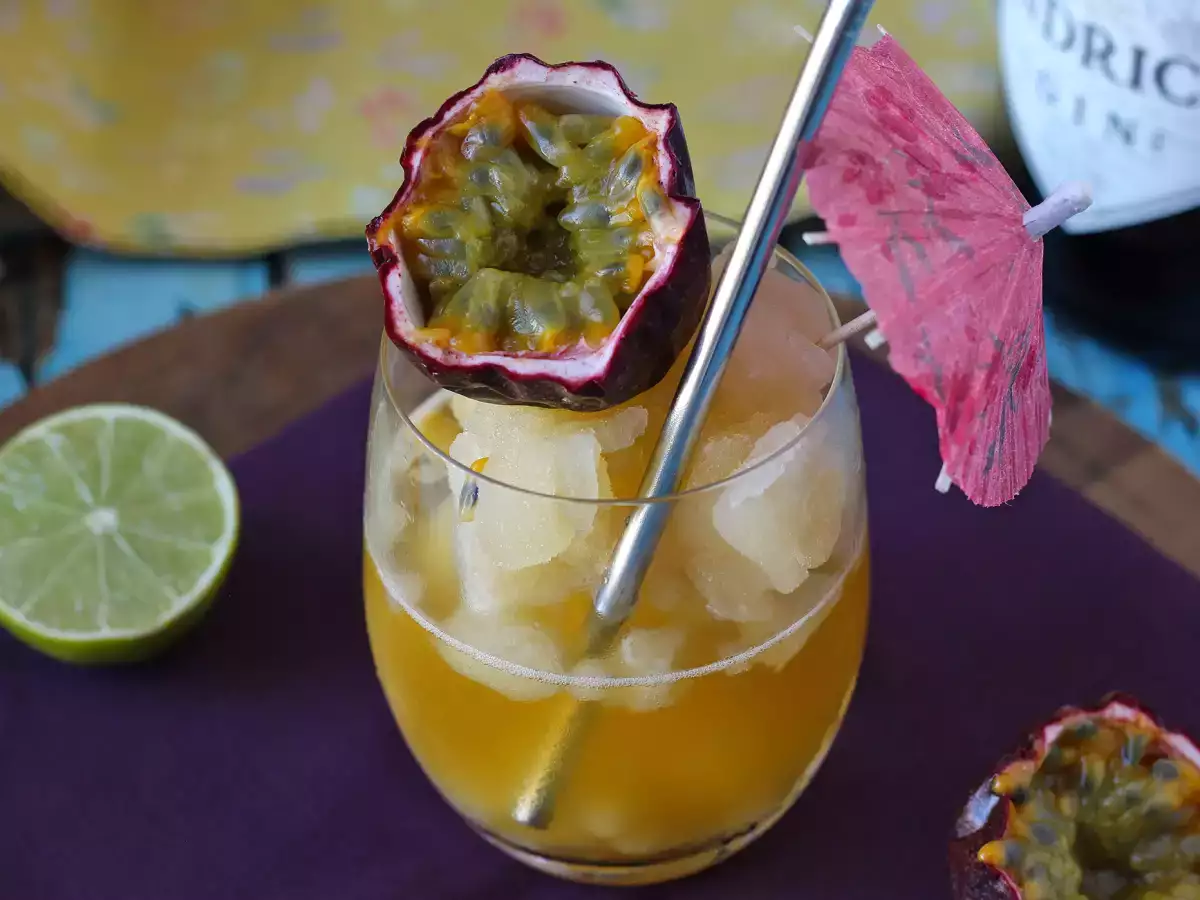 Cocktail granité gin et fruit de la passion, la boisson fraiche de l'été! - photo 5