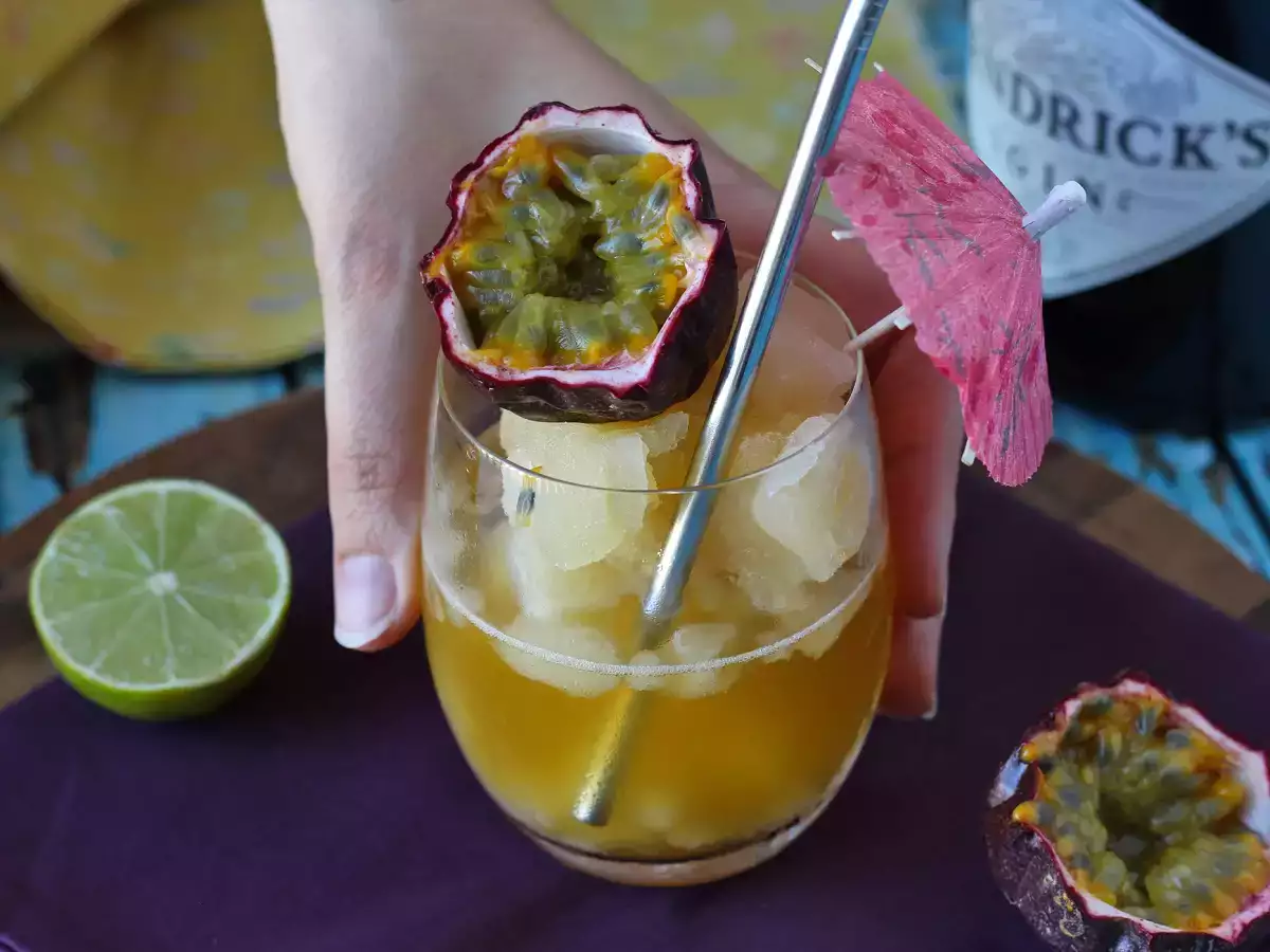 Cocktail granité gin et fruit de la passion, la boisson fraiche de l'été! - photo 2