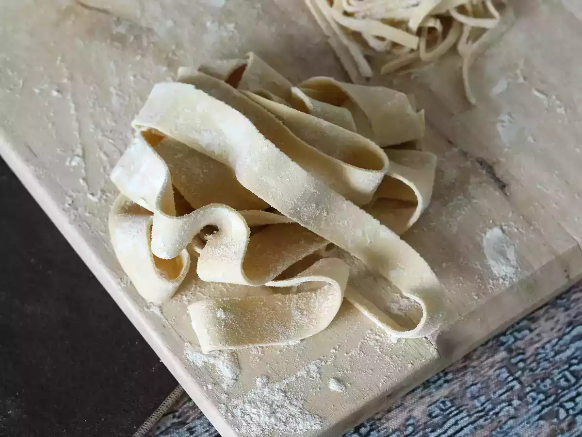 Comment faire des pâtes maison : les pappardelle (tagliatelle larges) - photo 5