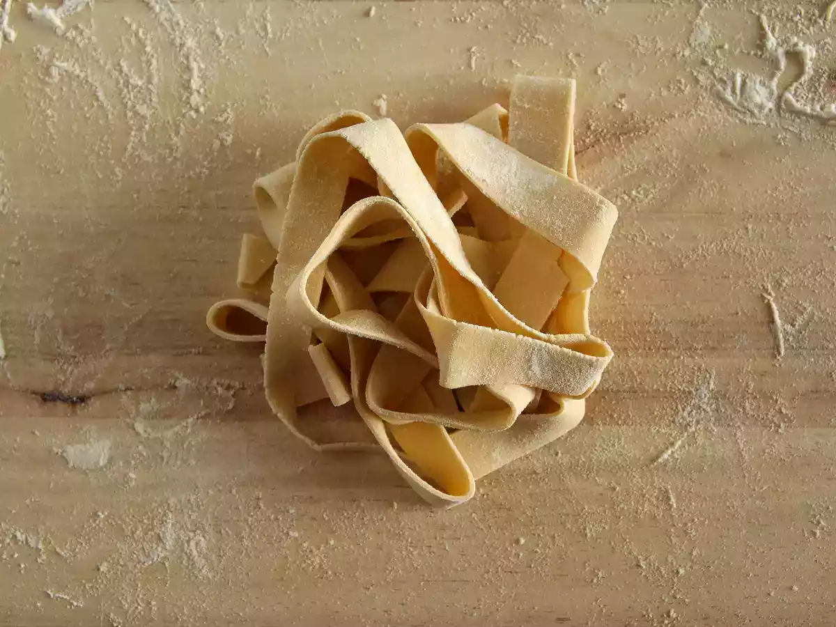 Comment faire des pâtes maison : les pappardelle (tagliatelle larges) - photo 6
