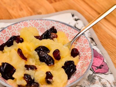 Compote De Pommes Pruneaux Et Cranberries Au Micro Ondes En Mode Detox