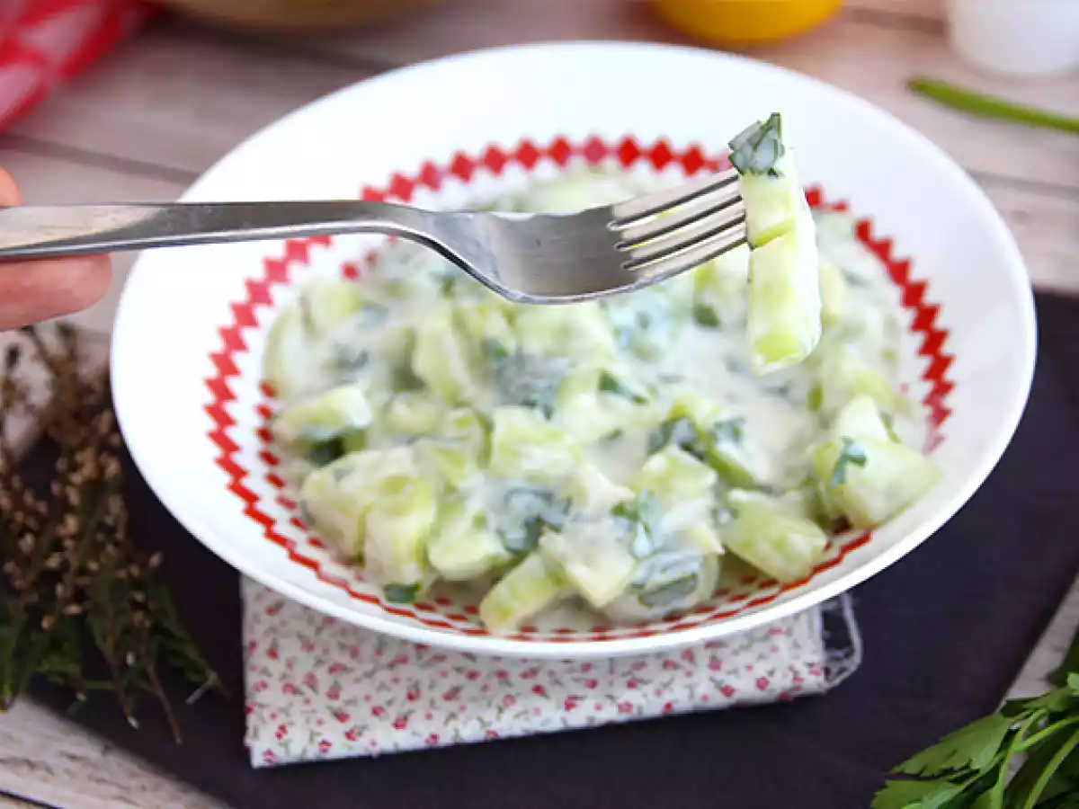 Concombre sauce au yaourt - photo 4