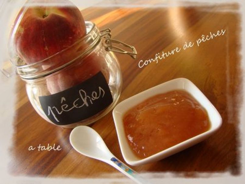 Confiture De Peches Allegee En Sucre