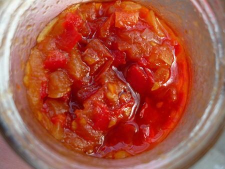 Confiture de tomates rouges