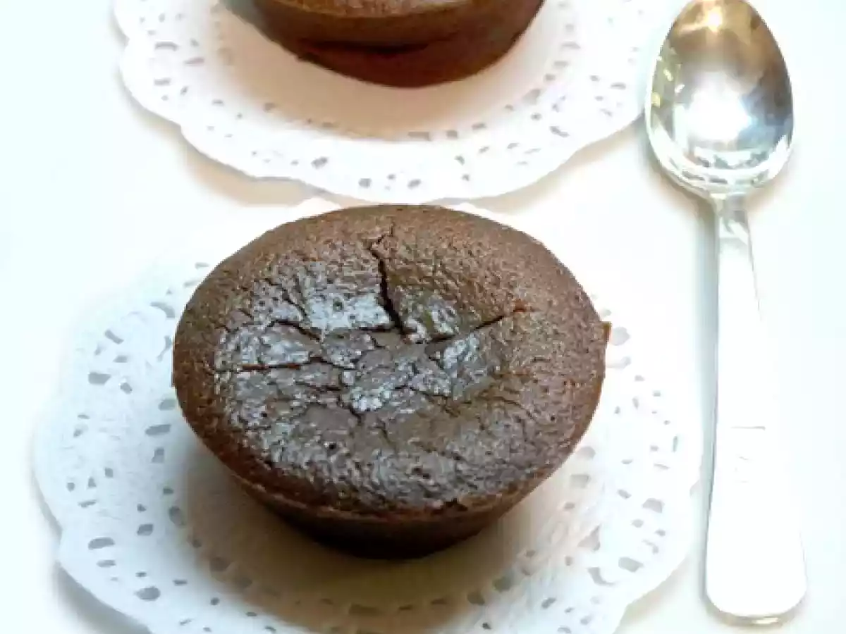 Coulant au chocolat et aux noisettes, sans beurre ou le gâteau de la danseuse
