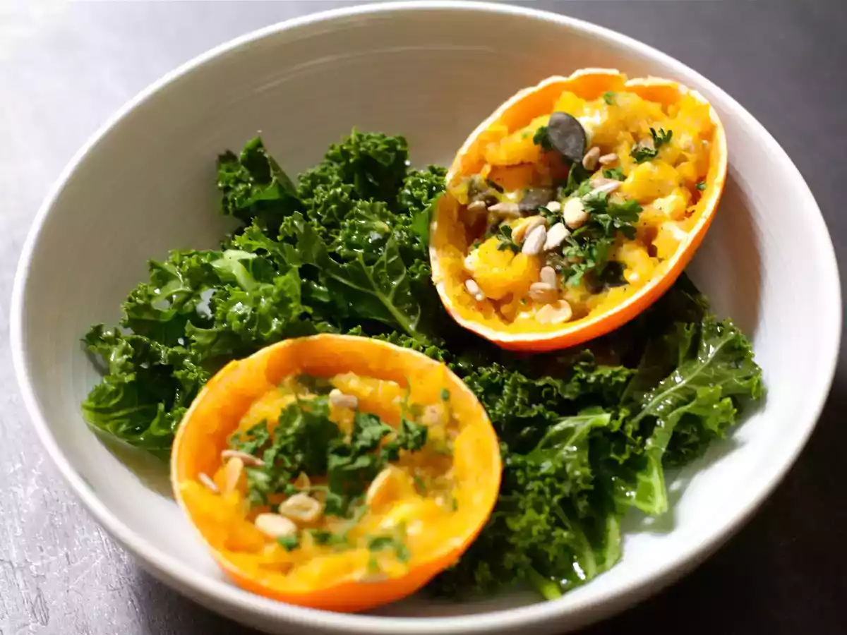 Courges pomme d'or farcies à la feta - photo 2