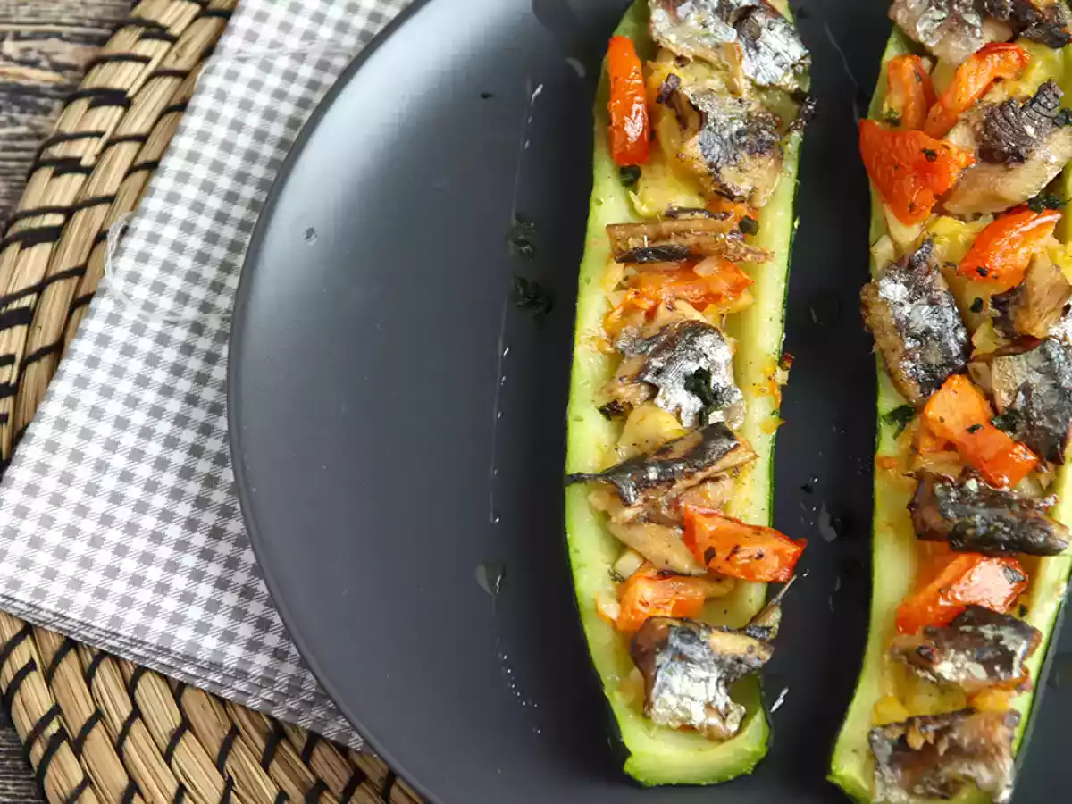 Courgettes farcies aux tomates et sardines - photo 2
