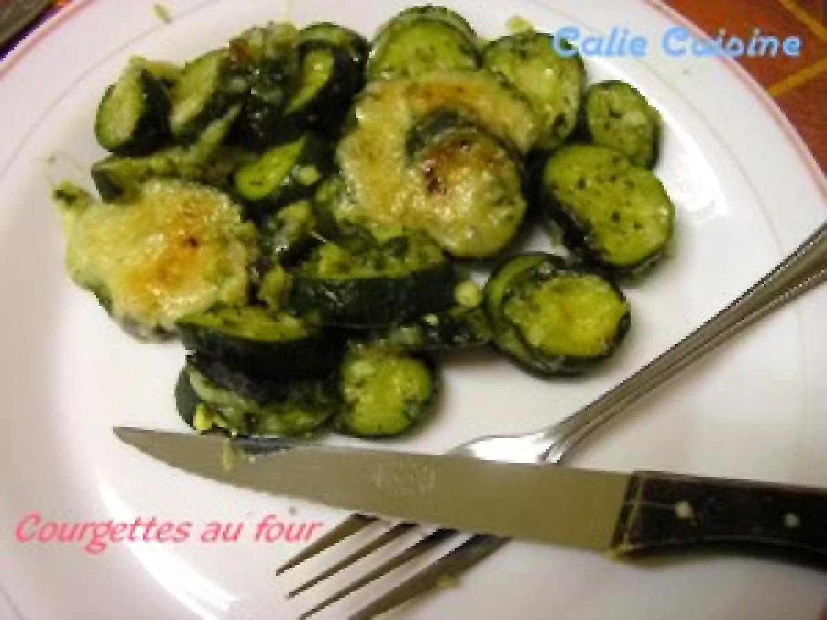 Courgettes gratinées au parmesan !!