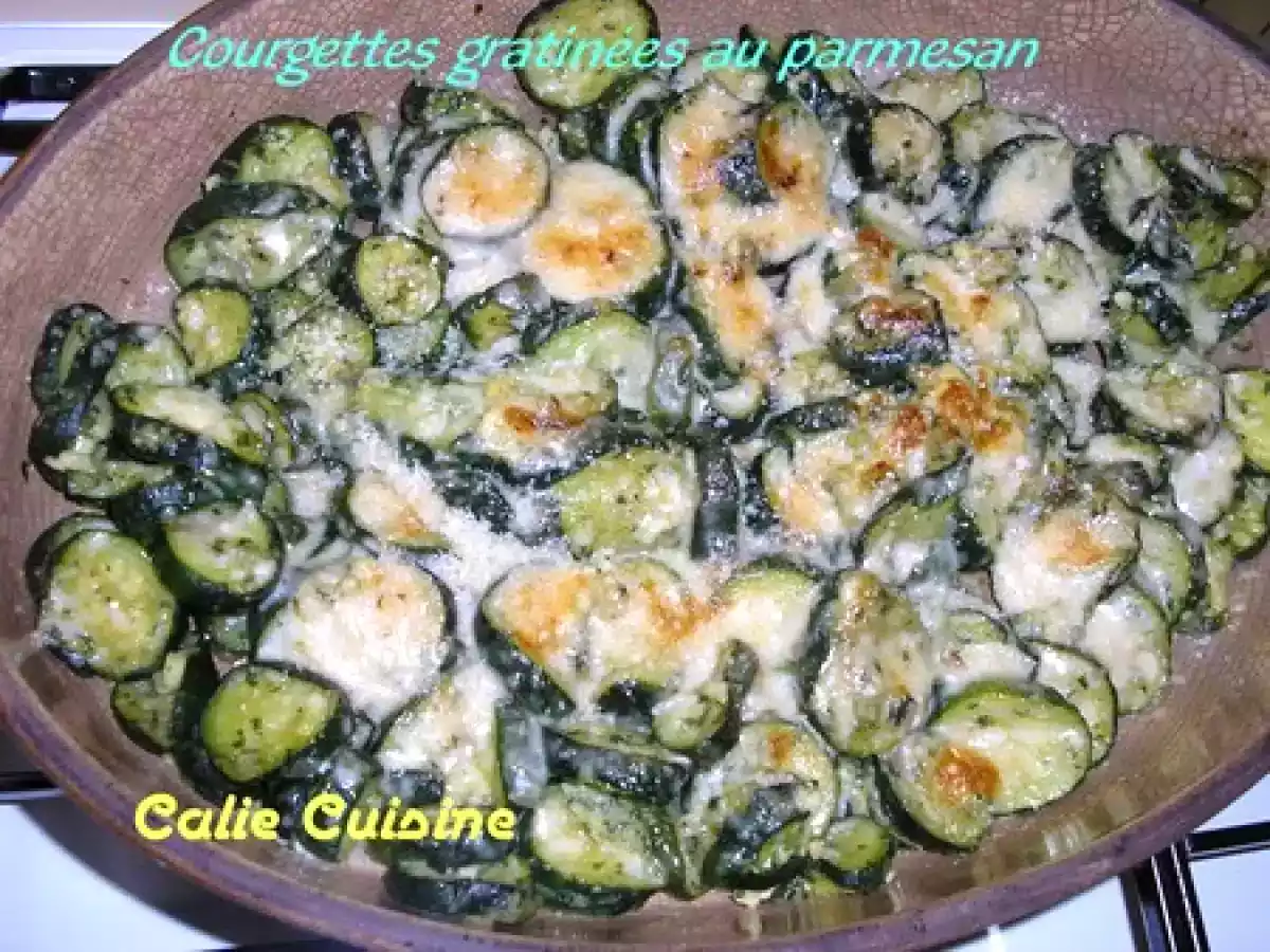 Courgettes gratinées au parmesan !! - photo 3