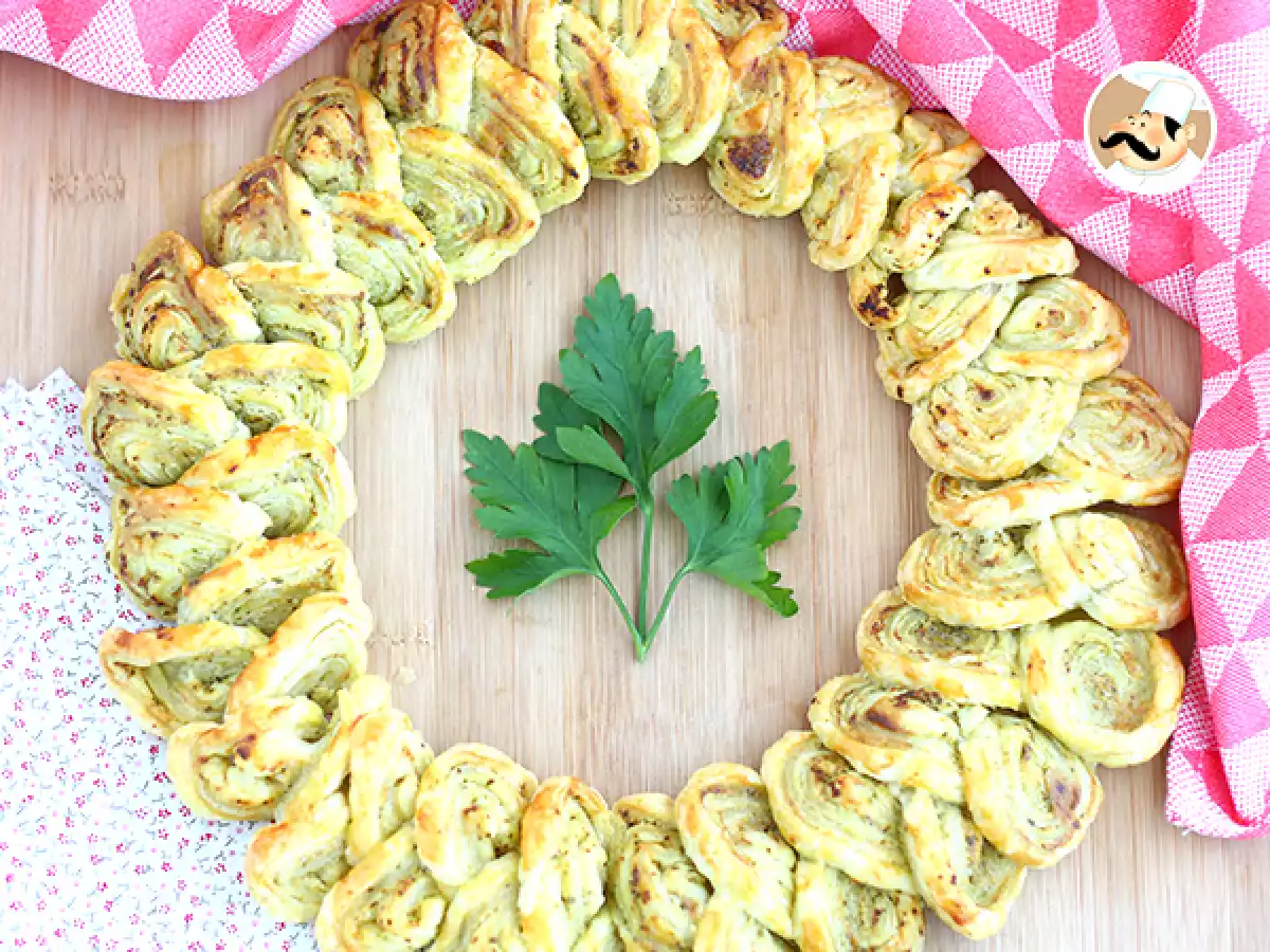 Couronne feuilletée au pesto pour l'apéritif - photo 2