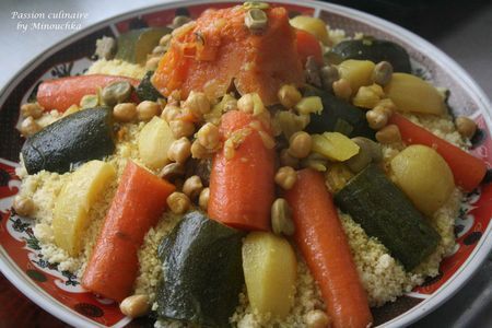Couscous marocain traditionnel : Recette de Couscous marocain