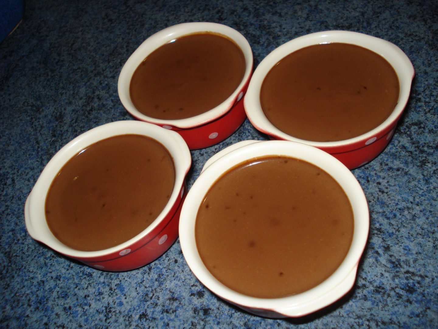 Crèmes au café hyper fondantes avec ganache café/chocolat