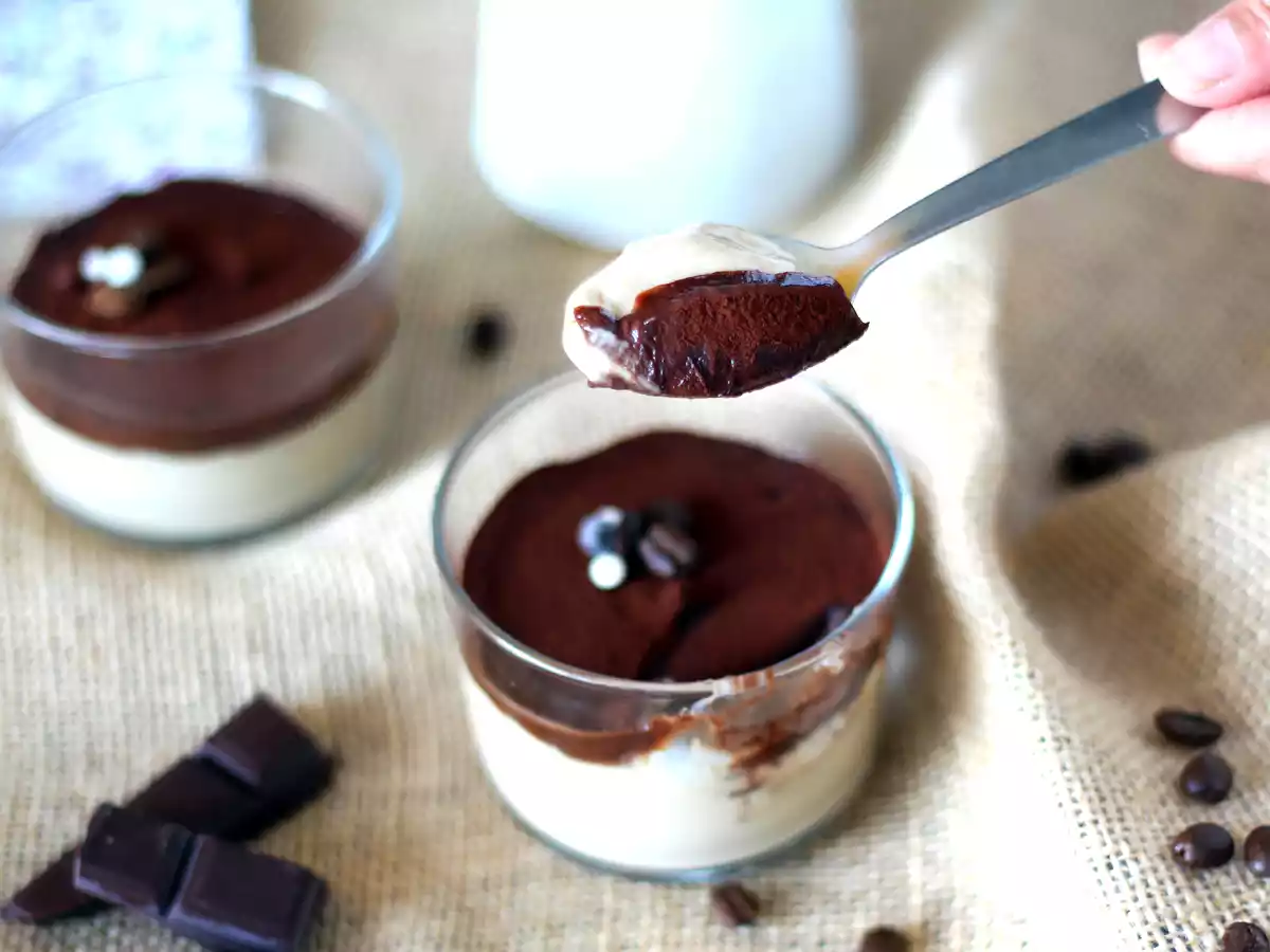 Crèmes au café hyper fondantes avec ganache café/chocolat - photo 2