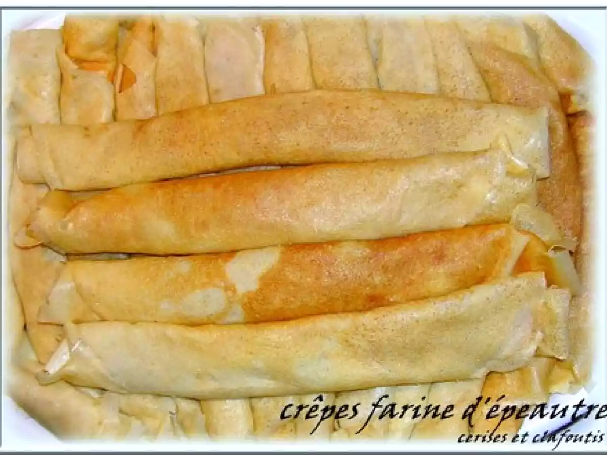 CREPES à la FARINE 100% D'EPEAUTRE - photo 2