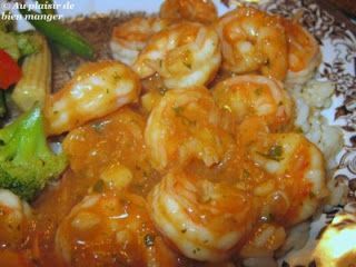 Crevettes szechwan à l'ail