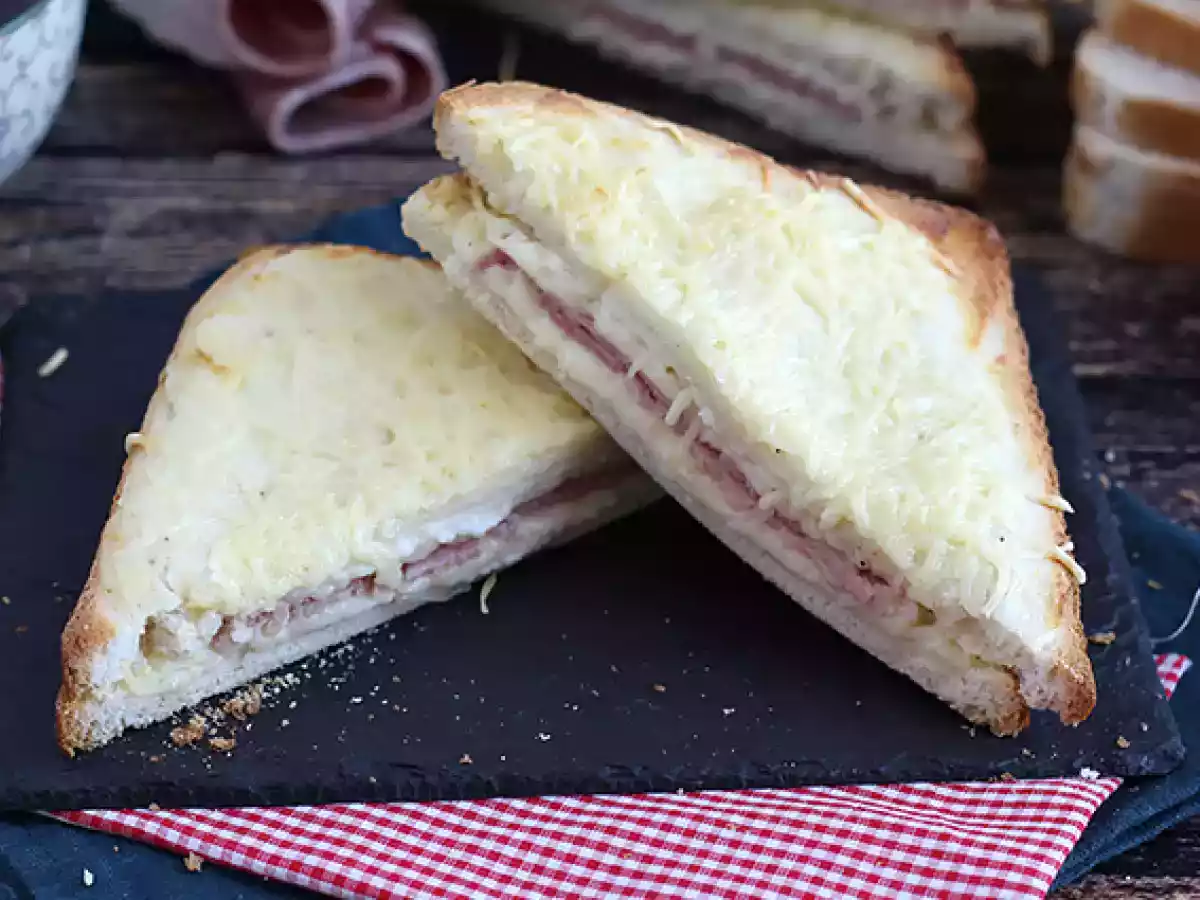 Croque-monsieur gourmands à la béchamel